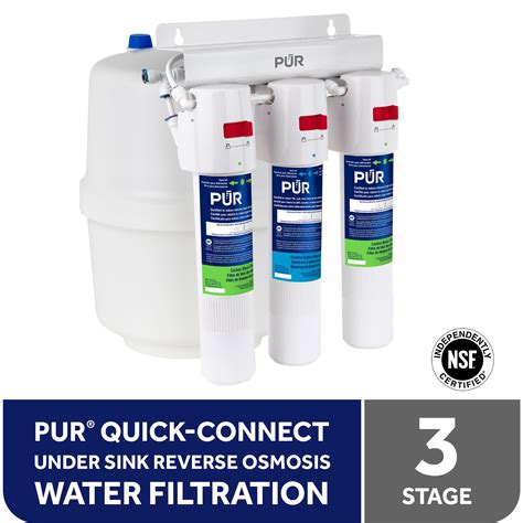 Pur 3 Stage Under Sink Quick Connect Reverse Osmosis Water Filtration System