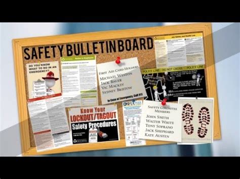 Safety Bulletin Board Ideas For Workplace