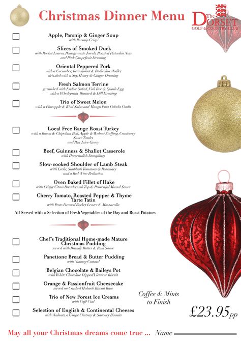 17+ Fanciable Christmas Lunch Menu Ideas | Inspiratif Design