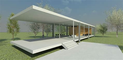 Advanced Vis Farnsworth House Recreation Behance