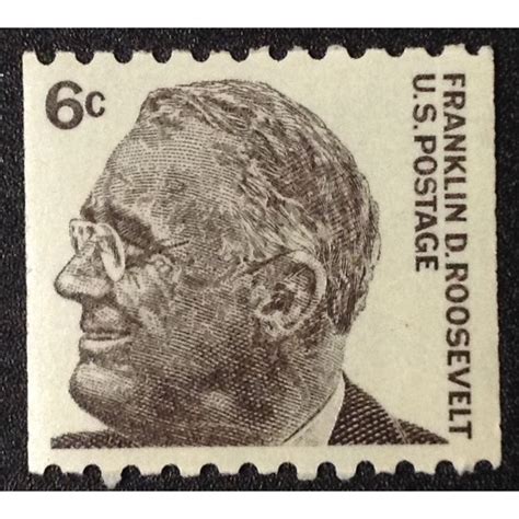 Us Stamp 1298 Mint 1967 6c Franklin D Roosevelt Horizontal Coil Mnh