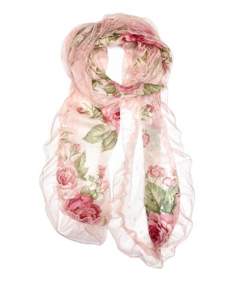 Pink Rose Scarf Zulily Rose Scarf Floral Scarf Floral Fashion