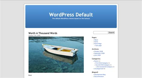 default wordpress themes history evolution acowebs