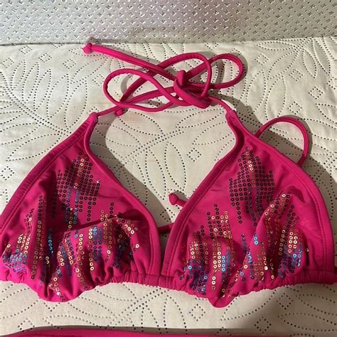 Xhilaration Womens Pink Bikinis And Tankini Sets Depop