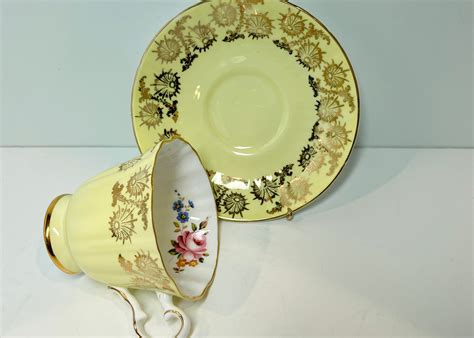 Gold Royal Grafton Tea Cup And Saucer Antique Tea Cups Vintage