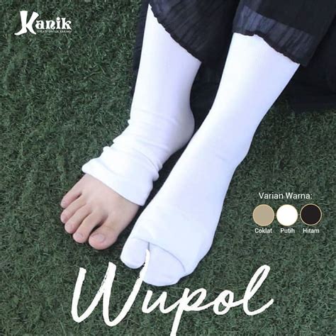 Jual Kaos Kaki Wanita Muslimah Wudhu Jempol Sebetis Merk KANIK Shopee