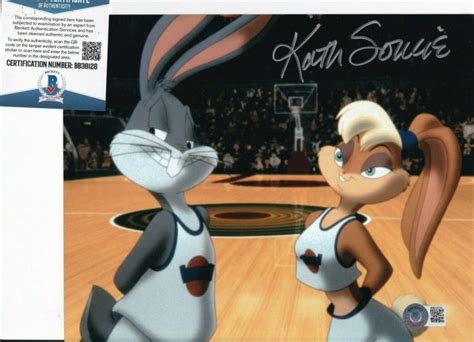 Kath Soucie Signed Space Jam Lola Bunny Movie 8x10 Photo Beckett Bas Bb38126 Autographia