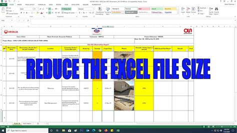 How To Reduce The Excel File Size Easily Youtube