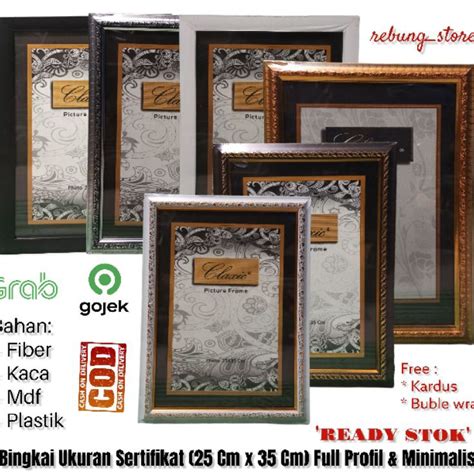 Jual Harga Murah Bingkai Frame Pigura Foto Sertifikat A Tepi