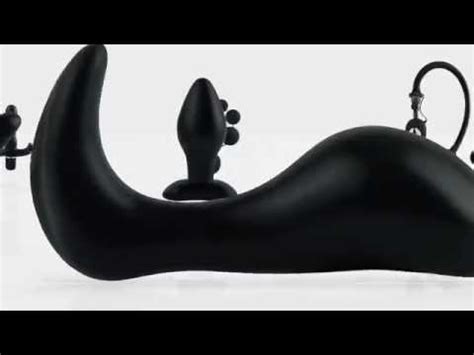 Inflatable Silicone Ass Expander Buttplug Zwart Miranda Nl
