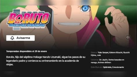 Naruto Boruto llegaría a Netflix muy pronto eg