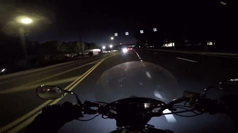 Always Be Alert Car Almost Pulls Out In Front Of A Biker At Night