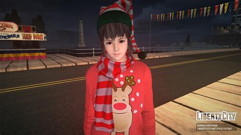 Download Hitomi In Her Christmas Outfit For Gta San Andreas