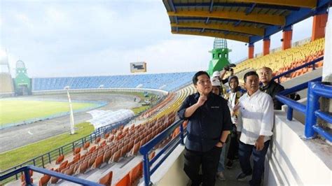 Tinjau Stadion Gelora Sriwijaya Jakabaring Erick Thohir Kondisinya