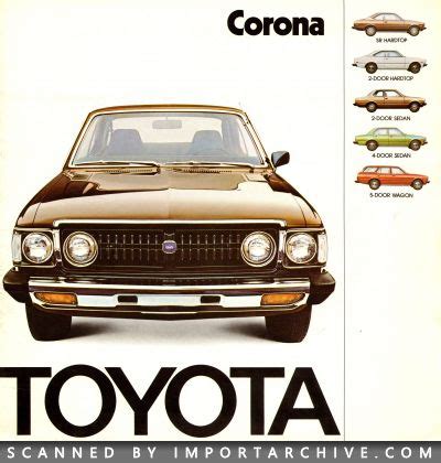 ImportArchive 1958-2018 / Toyota Corona Brochure 1974‑1978 Free Preview ...