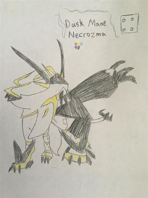 800 Necrozma Dusk Mane Form Legendary 72 By Rainbowderp01 On