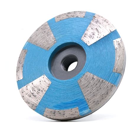 Coarse Grit Resin Filled Diamond Grinding Cup Wheel Iron Backer 4 Inch