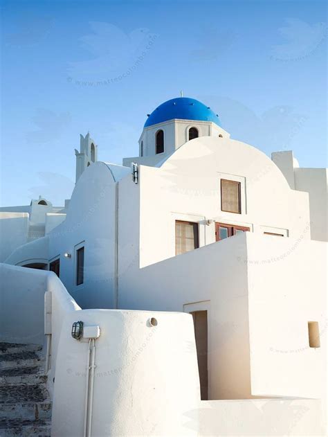 Matteo Colombo Travel Photography White Buildings And Blue Church In