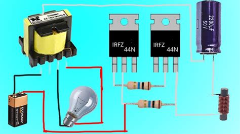 Mosfet Transistor Inverter How To Make Mini Inverter Using Mosfet Irfz