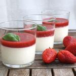 Panna Cotta Au Citron Vert Fraises Et Basilic Nathalie Bakes