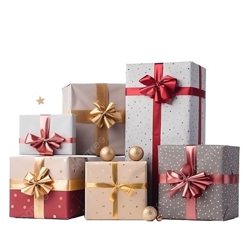 Composici N Navide A Hecha De Diferentes Cajas De Regalo Png Regalo