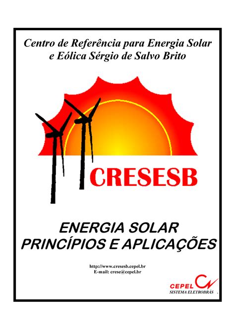 03 Energia Solar Princípios E Aplicações Autor Centro De Referência