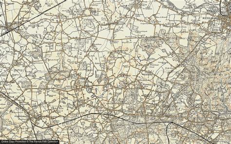 Historic Ordnance Survey Map Of Warfield 1897 1909