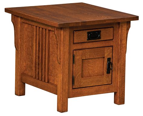 Camden Cabinet End Table Amish Custom Furniture