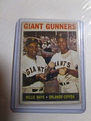 Topps Willie Mays Orlando Cepeda Giant Gunners Ebay