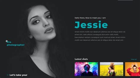 Free Personal Portfolio Website Template Figma UiKitFree