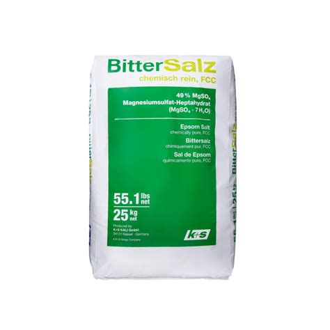 Bittersalz Magnesiumsulfat Fcc Food Grade Epsom Salz Mgso Salz