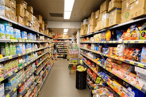 Interno Del Supermercato Dell Alimento Immagine Editoriale Immagine