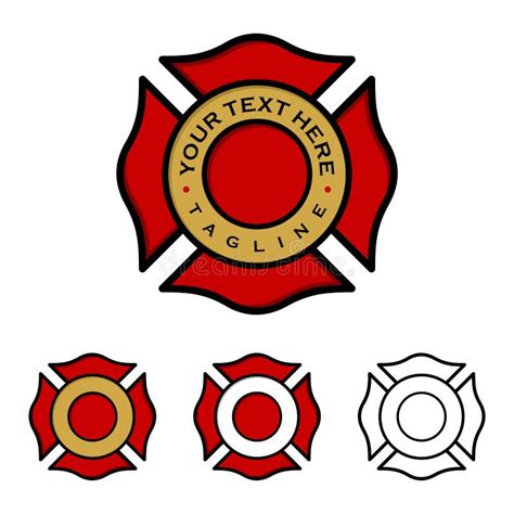 Fire Department Badge Illustration Stock Illustrations 2451 Fire