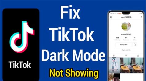 Fix Tiktok Dark Mode Not Showing Problem Solved How To Get Dark Mode