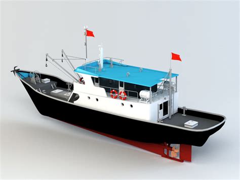 commercial fishing vessel  model