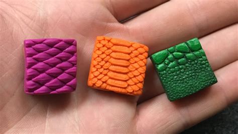 How To Sculpt Scales In Polymer Clay Youtube