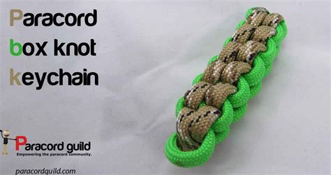 Box knot paracord keychain - Paracord guild