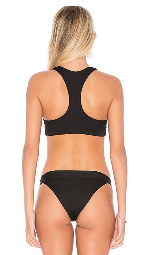 L Space L Space Tara Bikini Top In Black Editorialist