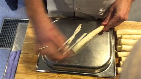 Peeling White Asparagus Youtube