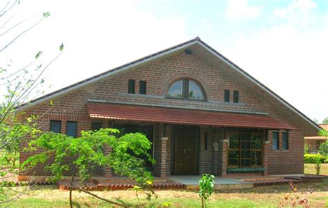 Nanouche House View Of The House From North Near Auroville India By