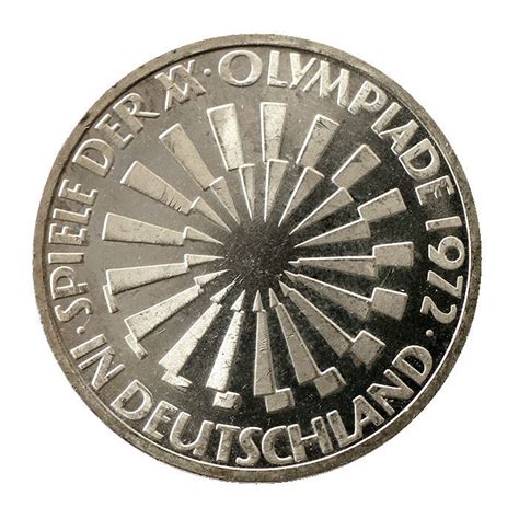 10 DM Olympische Spiele in München 1972 Spirale Deutschland