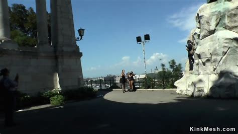 Brunette Teen Gangbanged In Public Bar