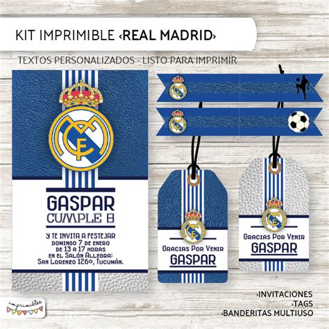 Kit Imprimible Real Madrid Comprar En Imprimibles