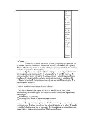 Cpe Experiencia Educativa Pdf