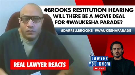 LIVE Real Lawyer Reacts Brooks Restitution Hearing Will There Be