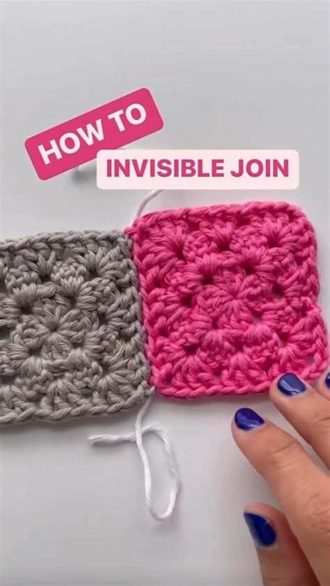 How To Do Join Granny Square Seamless Crochet Projects Crochet