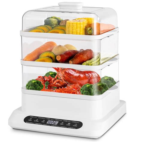 Food Steamer 3 Tier 16qt Electric Vegetable Steamer With Appointment