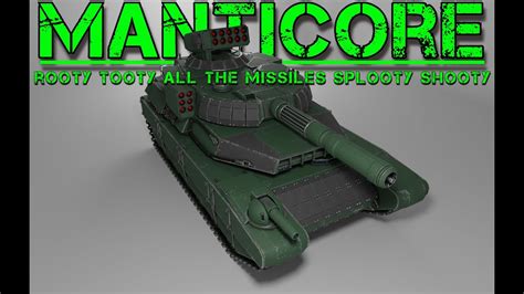 A Tankers View Of The Manticore Battletech And Heavy Metal Lore Youtube