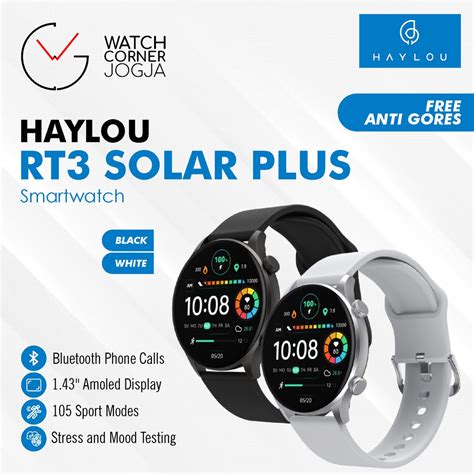 Jual Haylou Solar Plus Rt Amoled Ip Spo Original Smartwatch