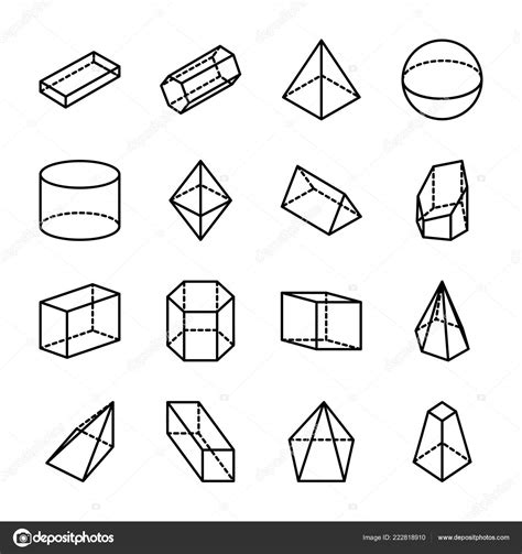 Geometrical Shapes Icons Pack ⬇ Vector Image By © Prosymbols Vector